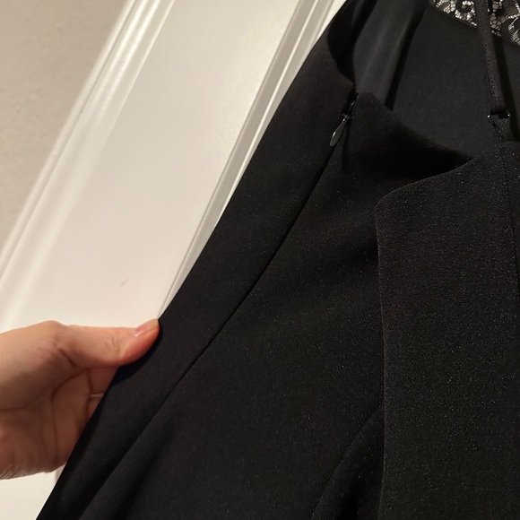 Express lack mid length dress with Lace Detail - Picture 4 of 5